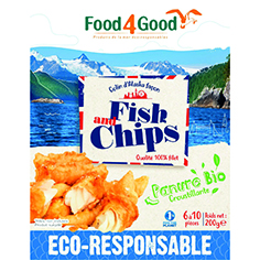 Visuel 1 du produit Colin d’Alaska façon fish and chips surgelés Food4Good - 200 g