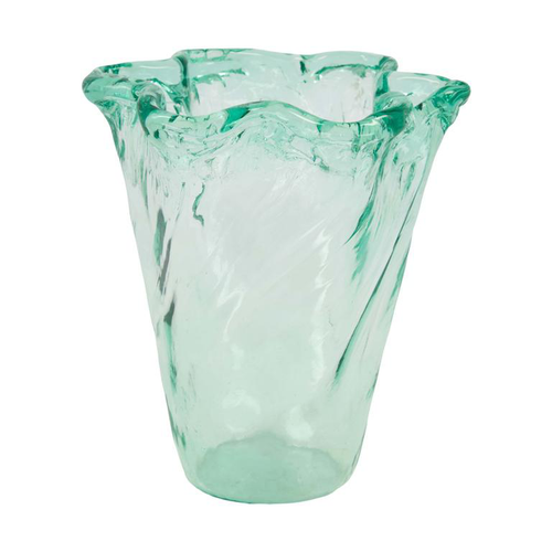 Visuel 1 du produit Vase en verre recyclé transparent petit modèle - Ø 17 x H 20 cm