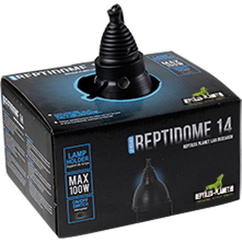 Visuel 1 du produit Support pour lampe terrarium coloris noir Reptile Planet Reptidome 14 - Ø 14 x H 18,2 cm