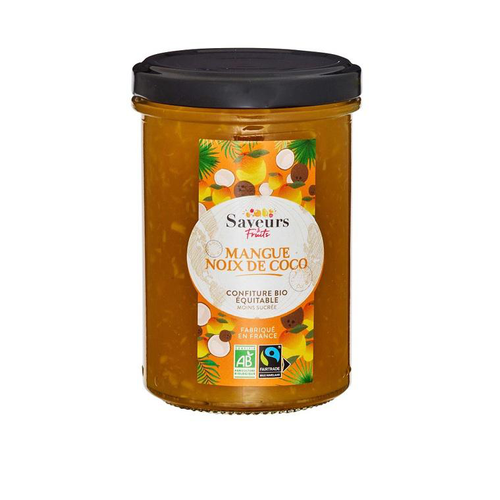 Visuel 1 du produit Confiture mangue noix de coco équitable bio Saveurs fruits - 230 g