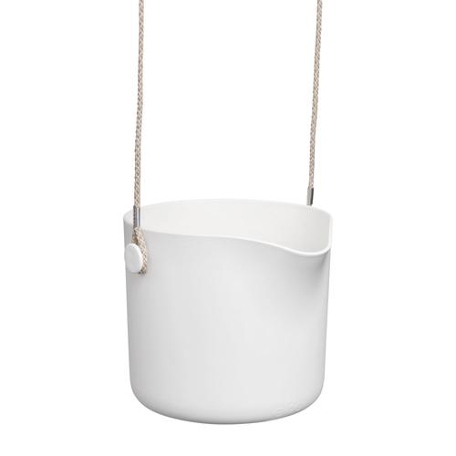 Visuel 1 du produit Cache-pot suspension B.for Swing coloris blanc en plastique injecté Elho -  Ø 18 x 17 cm