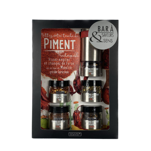 Visuel 1 du produit Coffret bar à piment Savor et Sens - 5 x 12 g