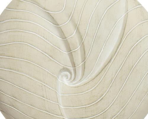 Visuel 2 du produit Statue ronde en fibre argile coloris blanc cassé Decoris - 51 x 25 x 64,5 cm