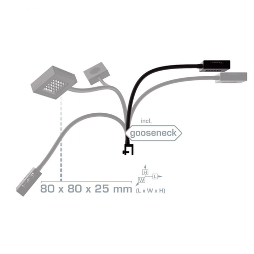 Visuel 4 du produit Spot LED pour aquarium d'eau de mer, 9000 K, AQUA MEDIC, modèle Qube 40