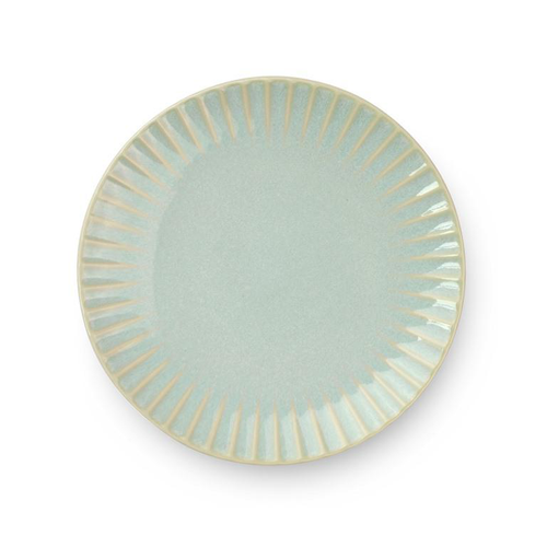 Visuel 1 du produit Assiette à dessert en grès réactif vert Adele - Ø 21 cm