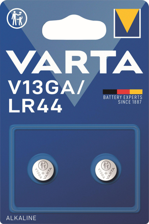 Visuel 1 du produit Piles bouton alcalines Varta LR44 / V13GA x 2