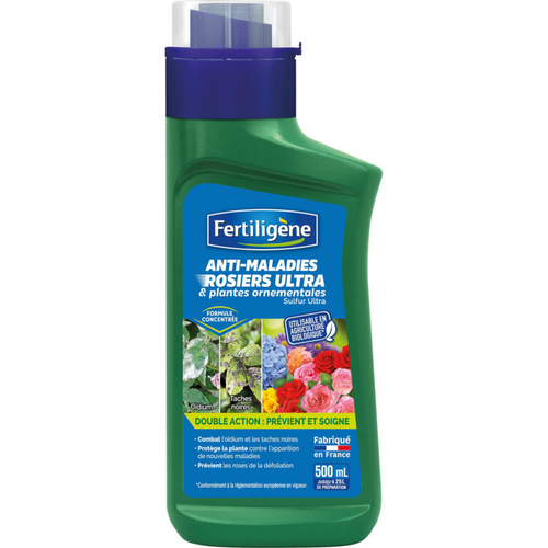 Visuel 1 du produit Fongicide sulfultra anti-maladies rosiers ultra Fertiligène - 500 ml