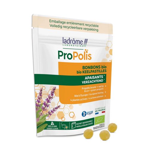 Visuel 1 du produit Bonbons bio apaisants à la propolis Ladrôme – 50 g