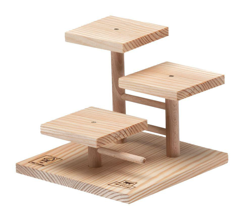 Visuel 1 du produit Accessoire pour maisonnette rongeurs arcade podium coloris beige en bois