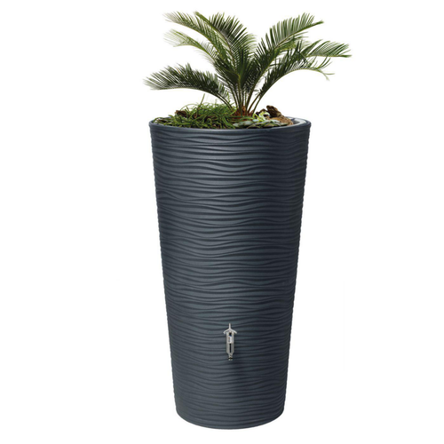 Visuel 1 du produit Réservoir d’eau gris graphite avec bac à plante Garantia Natura – 210 L