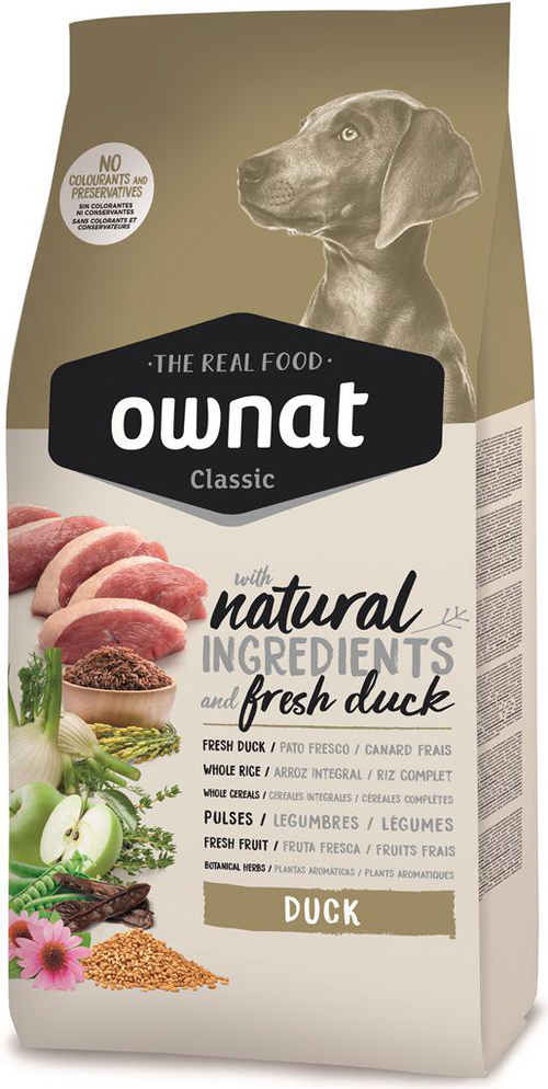 Visuel 1 du produit Croquette pour chien adulte Duck au canard Ownat - 4 kg