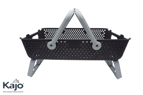 Visuel 1 du produit Panier nomade Kajo coloris gris en polypropylène - 20 L