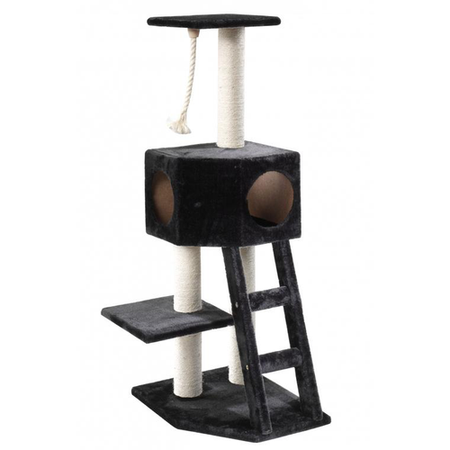 Visuel 1 du produit Arbre à chat avec panier et griffoir coloris noir Rover classic - 120 cm