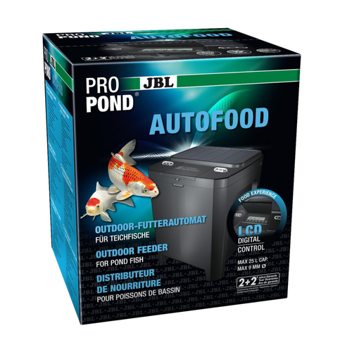 Visuel 1 du produit Distributeur de nourriture solaire pour les carpes koï et autres poissons de bassin coloris noir JBL Propond AutoFood - 375 x 375 x 462 mm