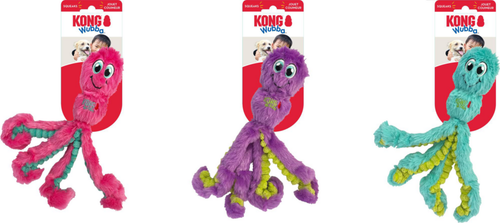 Visuel 5 du produit Jouet pour chien wubba octopus coloris multicolore Kong - taille M