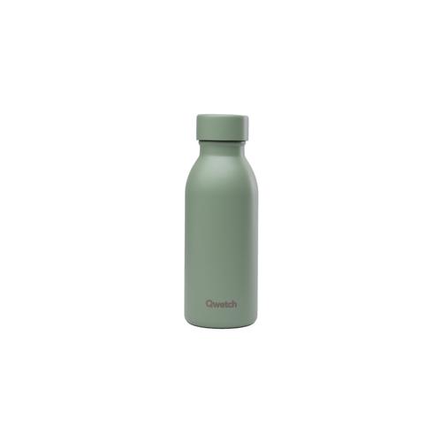 Visuel 1 du produit Bouteille isotherme en inox recyclé Qwetch Icon Matt vert tilleul - 350 ml