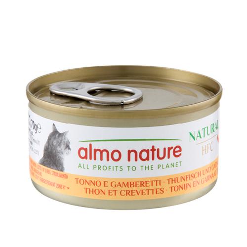 Visuel 1 du produit Pâtée pour chat HFC Natural au thon et crevettes Almo Nature - 70 g