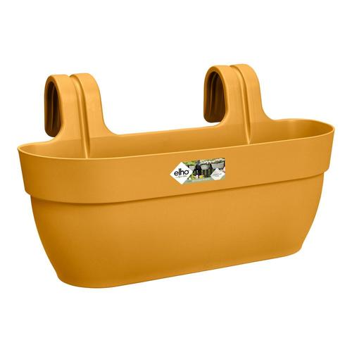 Visuel 1 du produit Pot easy hanger en plastique recyclé coloris jaune miel Elho Vibia Campana grand modèle - 26,5 x 24,1 x 24,1 cm