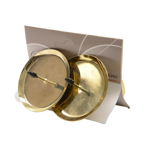 Visuel 1 du produit Porte bougie en métal couleur or clair – 6 cm de diamètre