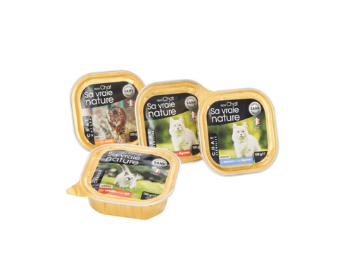 Visuel 4 du produit Terrine pour chat stérilisé au saumon et légumes Sa vraie nature - 100 g