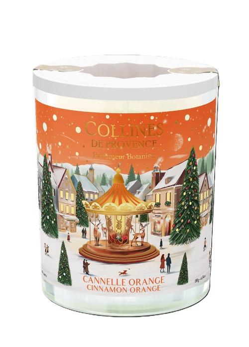 Visuel 1 du produit Bougie parfumée cannelle orange Collines de Provence - 180 g