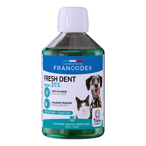 Visuel 1 du produit Solution dentaire rafraîchissante pour chien et chat Fresh Dent Francodex - 250 mL
