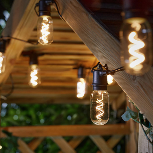 Visuel 2 du produit Guirlande décorative vintage coloris transparent effet blanc chaud en verre et plastique Smartgarden - 5,5 m