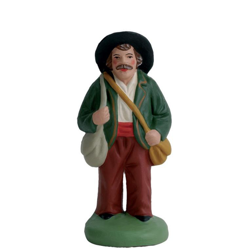 Visuel 1 du produit Personnage de crèche de Noël vagabond Santons Escoffier - 7 cm