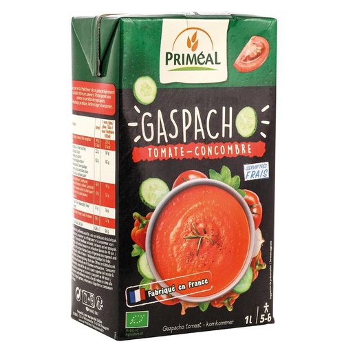 Visuel 1 du produit Gaspacho tomate concombre bio en brique de 1 L