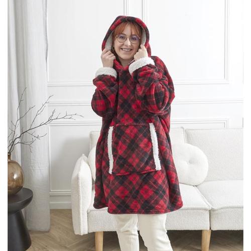 Visuel 4 du produit Sweat plaid à carreaux en polyester - Taille unique