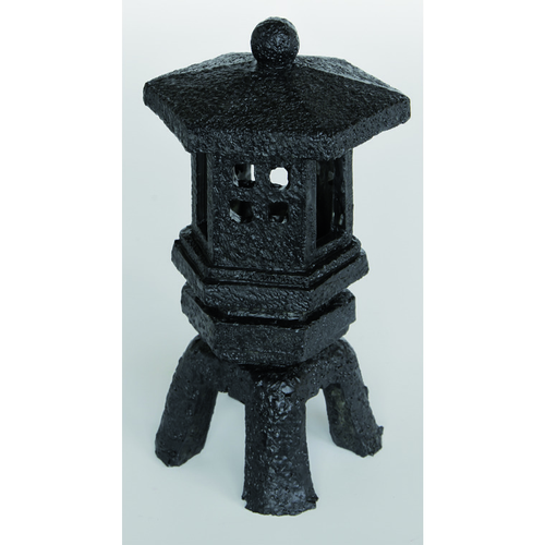 Visuel 1 du produit Zen Déco Lantern Noire Résine 8,5x8,5x16 cm