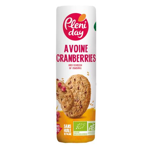 Visuel 1 du produit Sablés bio avoine et cranberries Pleniday - 250 g