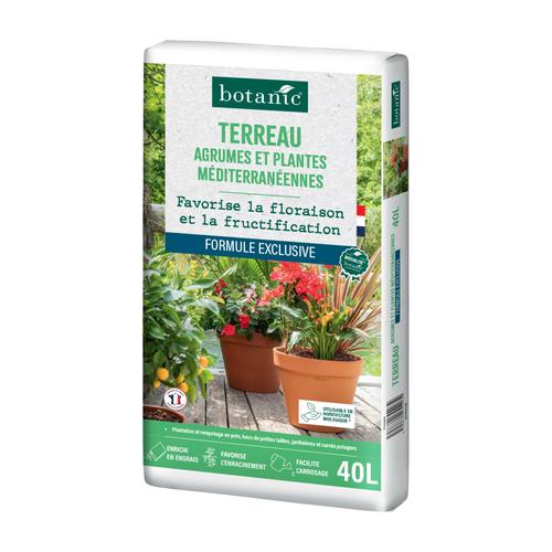 Visuel 1 du produit Terreau pour agrumes et plantes méditerranéennes botanic® - 40 L