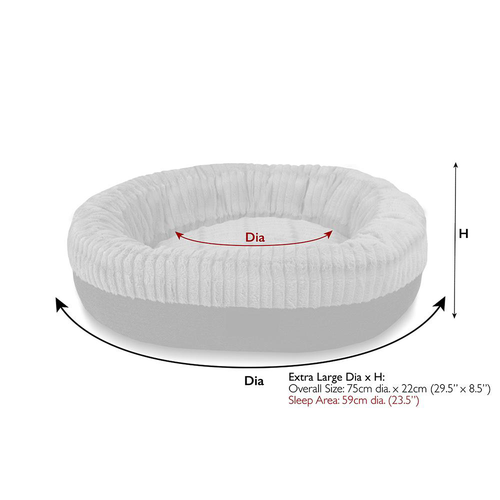 Visuel 5 du produit Couchage pour chien coloris orange corbeille ronde Scruffs Ellen - Taille XL Ø 75 cm