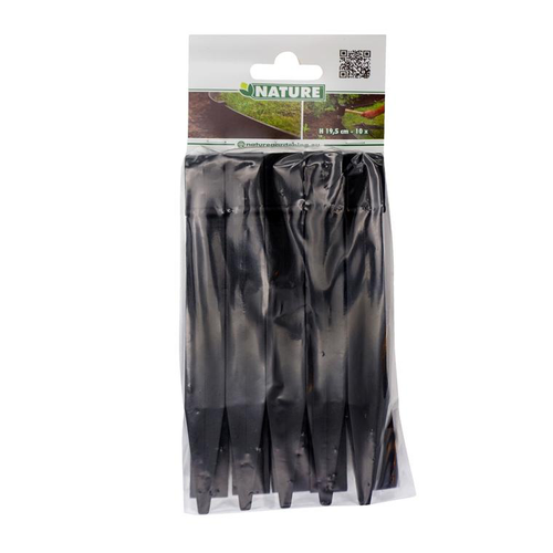 Visuel 1 du produit Ancres bord noir en polypropylène recyclé Nature Outside Living 19,5 cm – Les 10 pièces