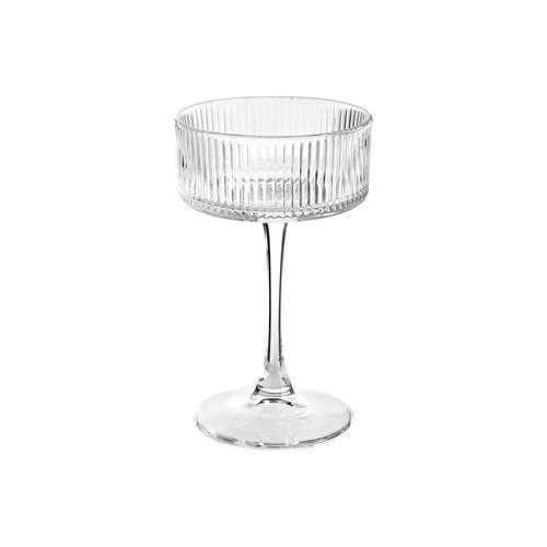 Visuel 1 du produit Verre à cocktail en verre transparent strié Grigio - Ø 10 x H 16,5 cm