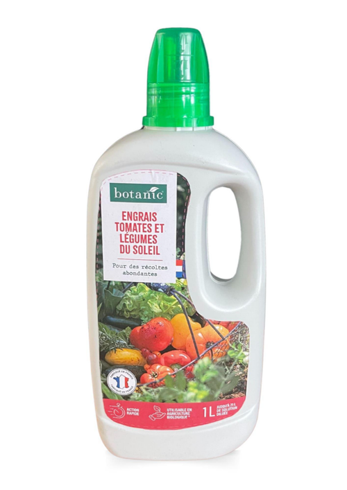 Visuel 1 du produit Engrais tomates, aubergines, courgettes et poivrons en bouteille botanic® - 1L