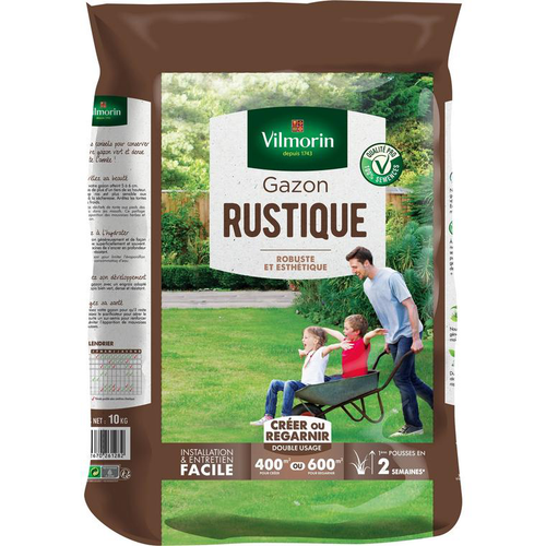 Visuel 1 du produit Gazon rustique Robuste & Esthétique Vilmorin - Sac de 10 kg