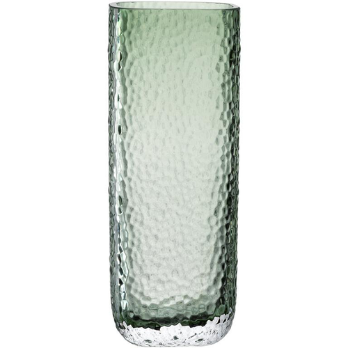 Visuel 1 du produit Vase en verre martelé vert Leonardo Martello - 8 x 10 x 27 cm
