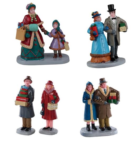 Visuel 1 du produit Personnages pour village de Noël acheteur en résine coloris multicolore Lemax Caddington Village