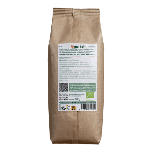 Visuel 2 du produit Pois cassés bio cuisson rapide Markal - 400 g
