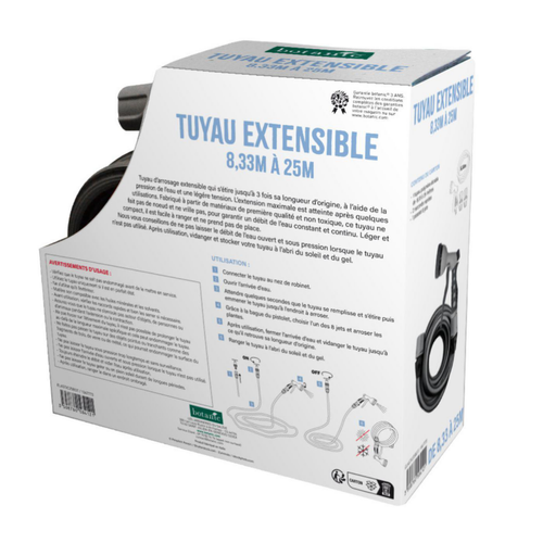 Visuel 2 du produit Tuyau extensible de 8,33 m à 25 m botanic® - Kit complet léger compact et équipé