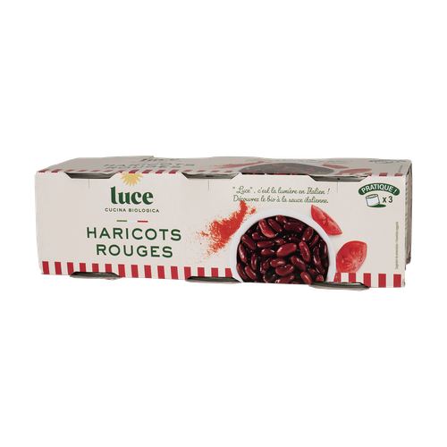 Visuel 5 du produit Haricot rouge bio Luce - 3 x 200 g