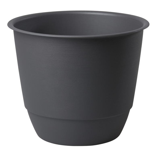 Visuel 1 du produit Pot en plastique noir granite Poetic Joy 60 - Ø 58,8 x H 48,8 cm