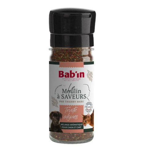 Visuel 1 du produit Moulin à saveurs pour chien et chat à la truite et aux algues Bab'in - 45 g