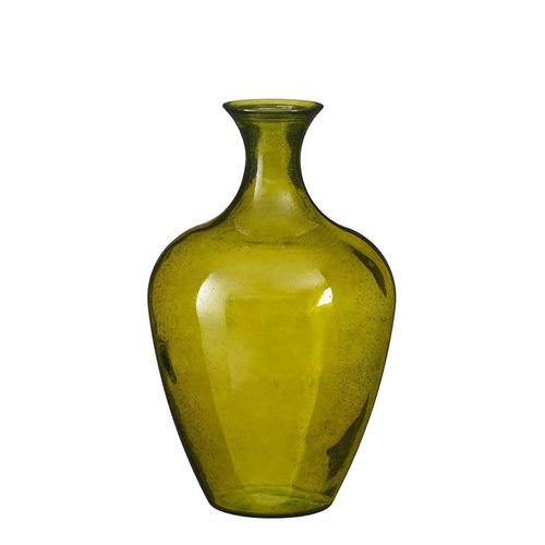 Visuel 1 du produit Dame-jeanne en verre recyclé vert Olivier grand modèle - Ø 40 x H 65 cm