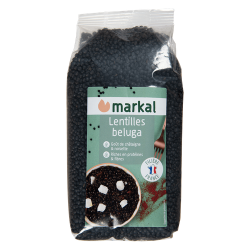 Visuel 1 du produit Lentilles noires beluga bio en sachet de 500 g