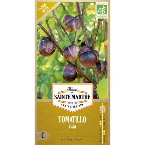 Visuel 1 du produit Graines de Tomatillo violet bio Ferme de Sainte Marthe - graines à semer