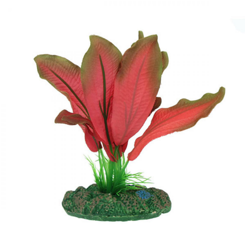 Visuel 1 du produit Plante artificielle aquarium, échinodorus rouge AQUA NOVA - hauteur 13cm