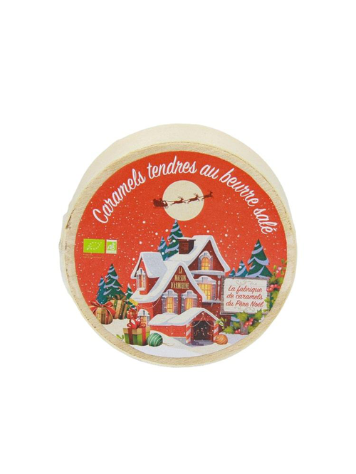 Visuel 1 du produit Mini boite bois caramel de Noël bio Maison Armorine - 40 g